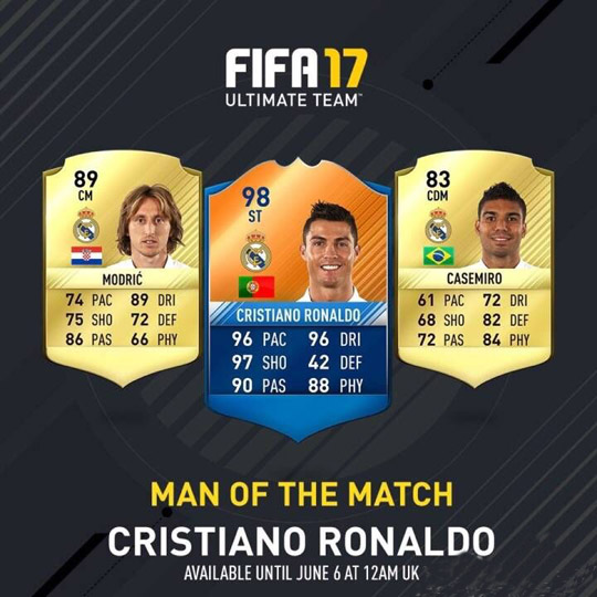 FIFA 17-MOTM Ronaldo